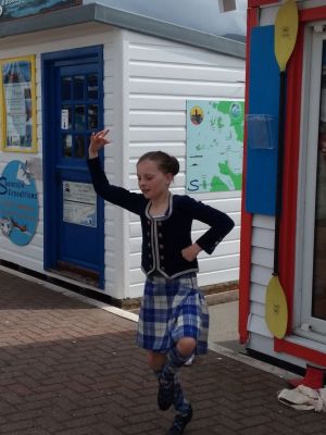 Ten year old Scottish dancer
